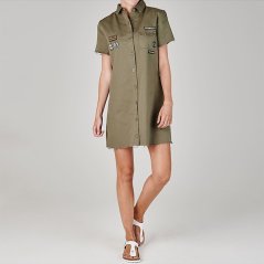 Firetrap Shacket Dress Ladies Khaki