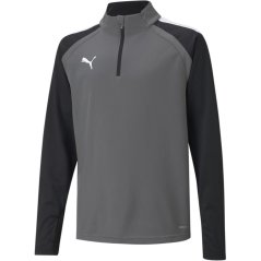 Puma (4) Teamliga 1/4 Zip Top Juniors Grey