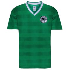 Score Draw West Germany 1984 Away Retro Shirt Green/White