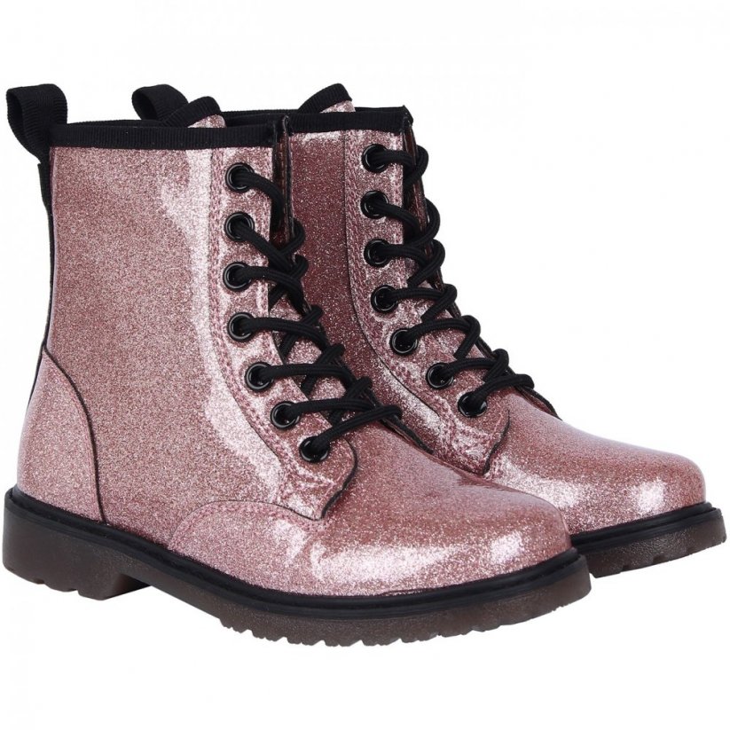 Miso Brandi Child Girls Boots Pink Glitter