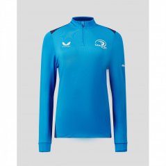 Castore Leinster Rugby Womens Quarter Zip Midlayer Top 2023 2024 Mid Blue