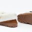 Dunlop Memory Foam Faux Fur Lined Slippers Tan