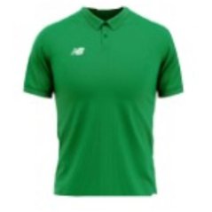 New Balance Short-Sleeve Cricket Polo Shirt Eden Green