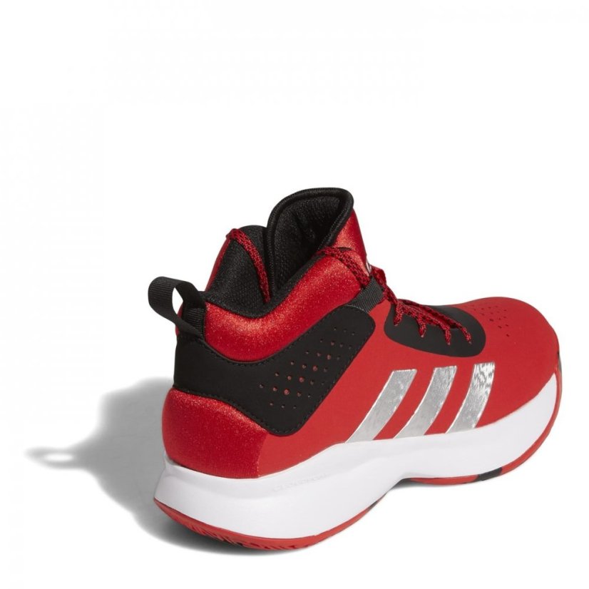 adidas Cross Em Up 5 K Wide Kids Basketball Trainers Boys Red