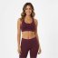 USA Pro UP Seamless Crop Sports Bra Dark Cherry