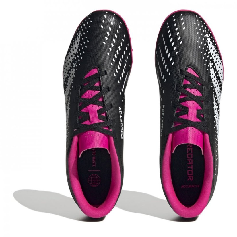 adidas Predator Accuracy.4 Astro Turf Trainers Black/Wht/Pink