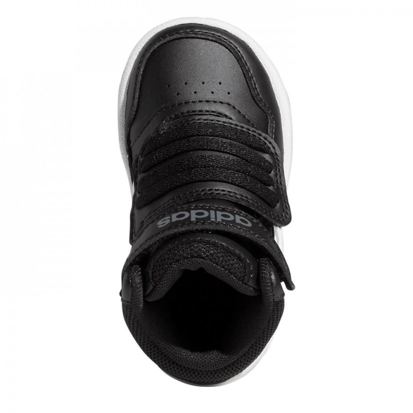 adidas Hoops Court Infant Boys Trainers Black/White