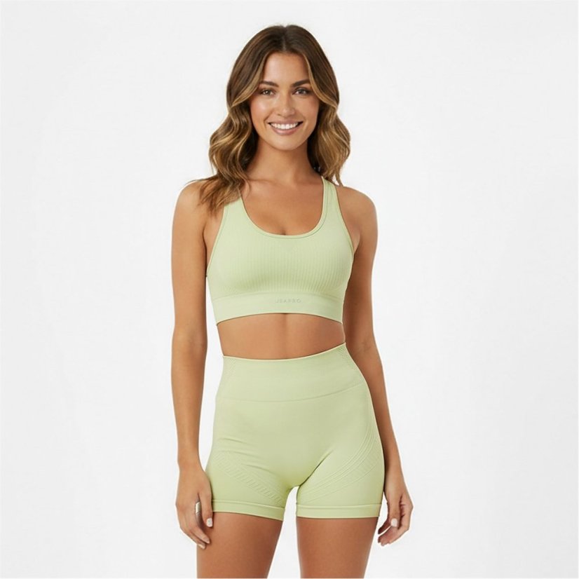 USA Pro UP Seamless Crop Sports Bra Pistachio