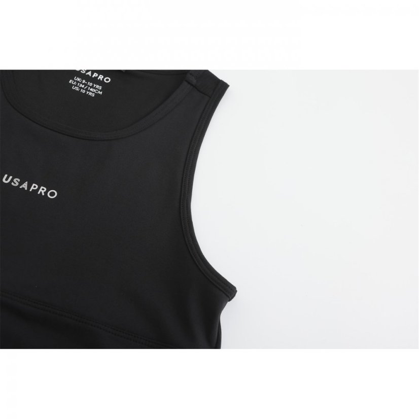 USA Pro Tight Tank Top Junior Girls Black
