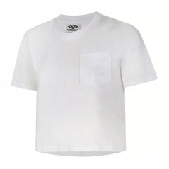 Umbro Diamond Crop dámske tričko White/White