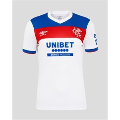 Umbro Rangers Away Shirt 2025 2026 Womens White/Blue