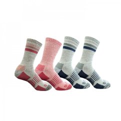 Gelert 4Pk Crw Socks Ladies Assorted
