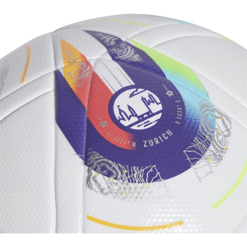 adidas Euros 2025 ™ League Ball Adults White/Purple