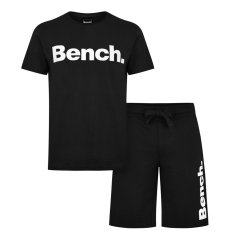 Bench Niall Tee and Short Set Mens Black