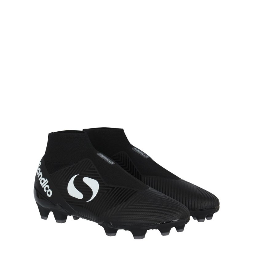 Sondico Blizzard Firm Ground Football Boots Black/White