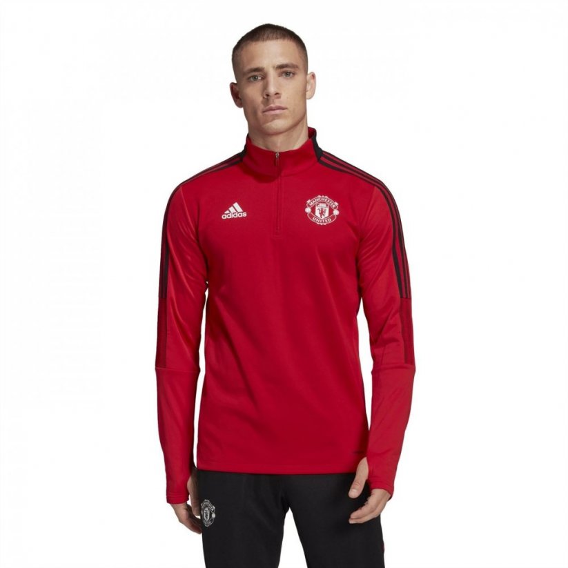 adidas Manchester United Warm Top 2021 2022 Mens College Red