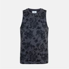 Firetrap AOP Vest Sn53 Charcoal