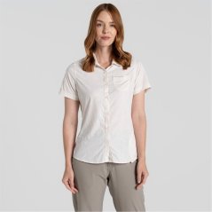 Craghoppers Women's Crag Vanna Short-Sleeve Shirt Sea Salt Prt