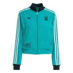 adidas Liverpool Icons Tracksuit Top Womens Green