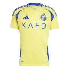adidas Al Nassr Ronaldo Home Shirt 2024 2025 Adults Yellow/Blue