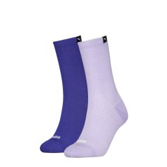 Puma Women Rib Sock 2p Quarter Womens Purple Combo