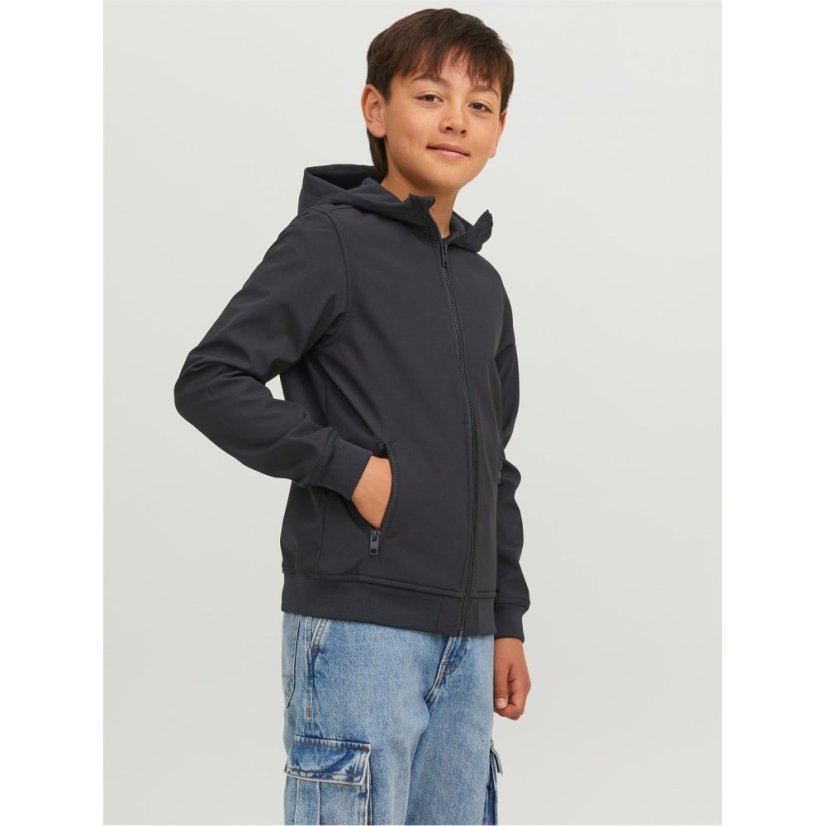 Jack and Jones Kids' Lightweight Durable Softshell Jacket Black