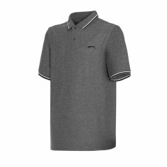 Slazenger Tipped pánske polo tričko Charcoal Marl