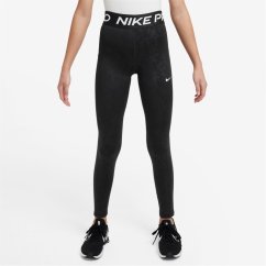 Nike Pro Girls' Dri-FIT Leggings Black AOP