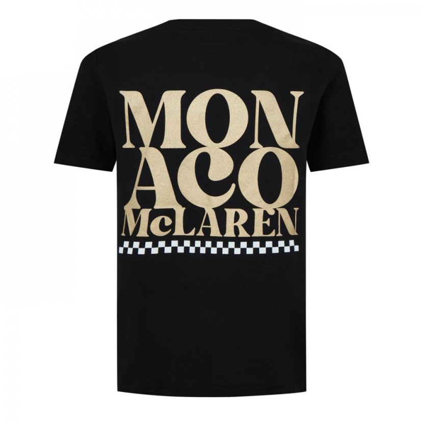 Castore McLaren Monaco Short Sleeve dámské tričko Black