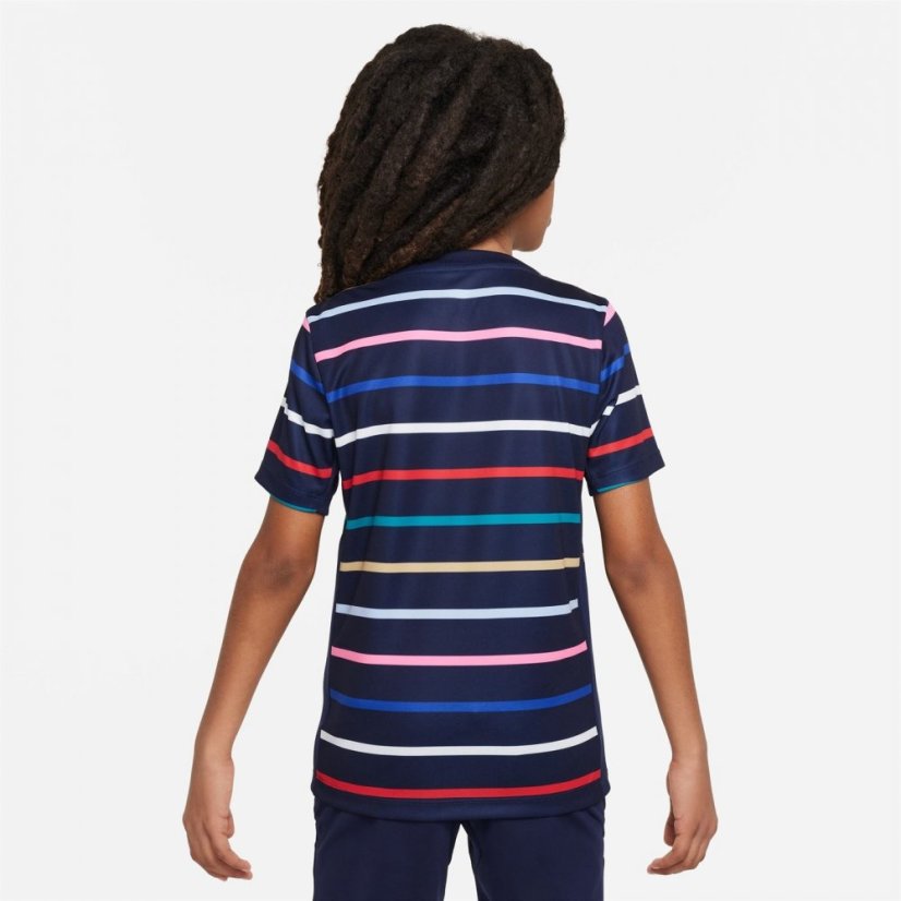 Nike France Academy Pro Home Pre-Match Shirt 2024 Juniors Blue