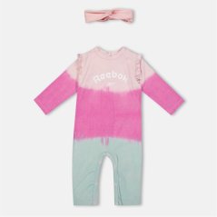 Reebok Romper Onesie Pink Ombre