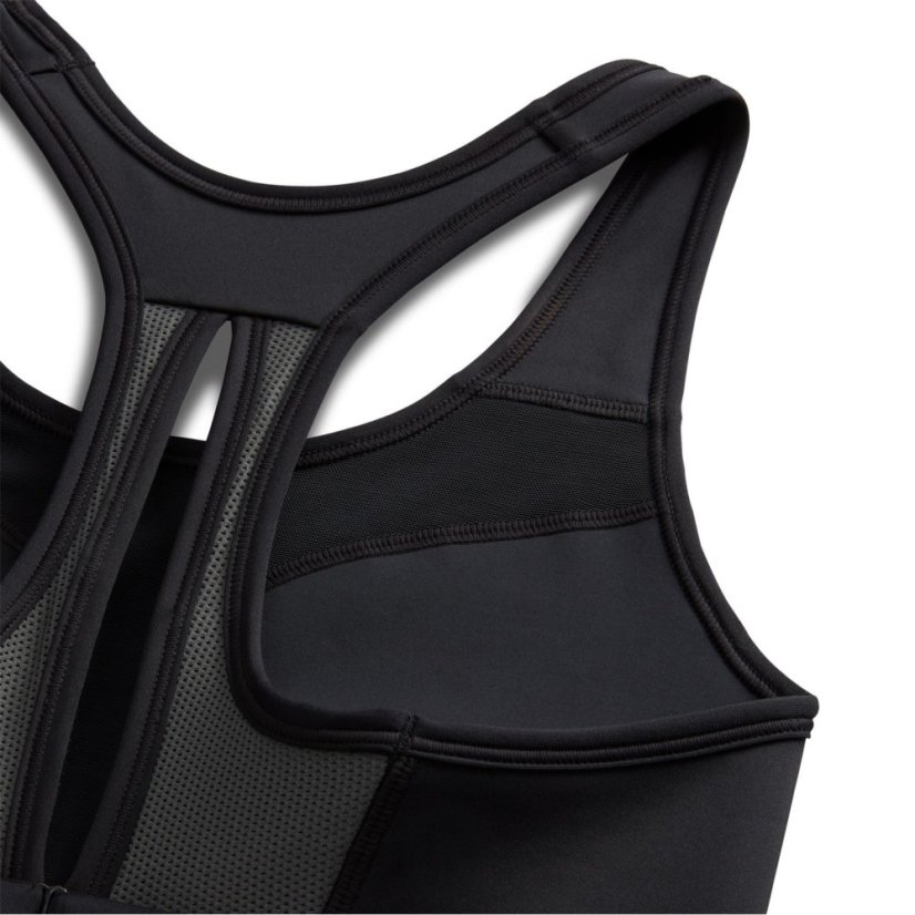 Nike Swoosh High Support Women's Non-Padded Adjustable Sports Bra Black/White