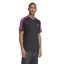 adidas Classic 3 Stripe Sereno T Shirt Mens Black/Pink