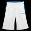 Nike Unisex Kids' Basketball Shorts White/Ryl Blue