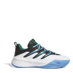 adidas Unisex Kids Dame Crtd Basketball Trainers White/Green/Bl
