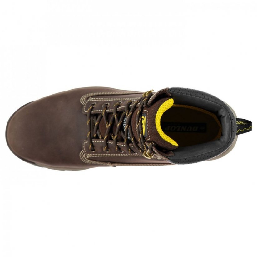 Dunlop Safety On Site Steel Toe Cap Safety Boots Brown