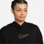 Nike Sportswear Club Fleece Women's Crop Graphic Logo Hoodie Black