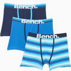 Bench BOYS 3PK TRUNKS- ASSORTED Blue/Navy