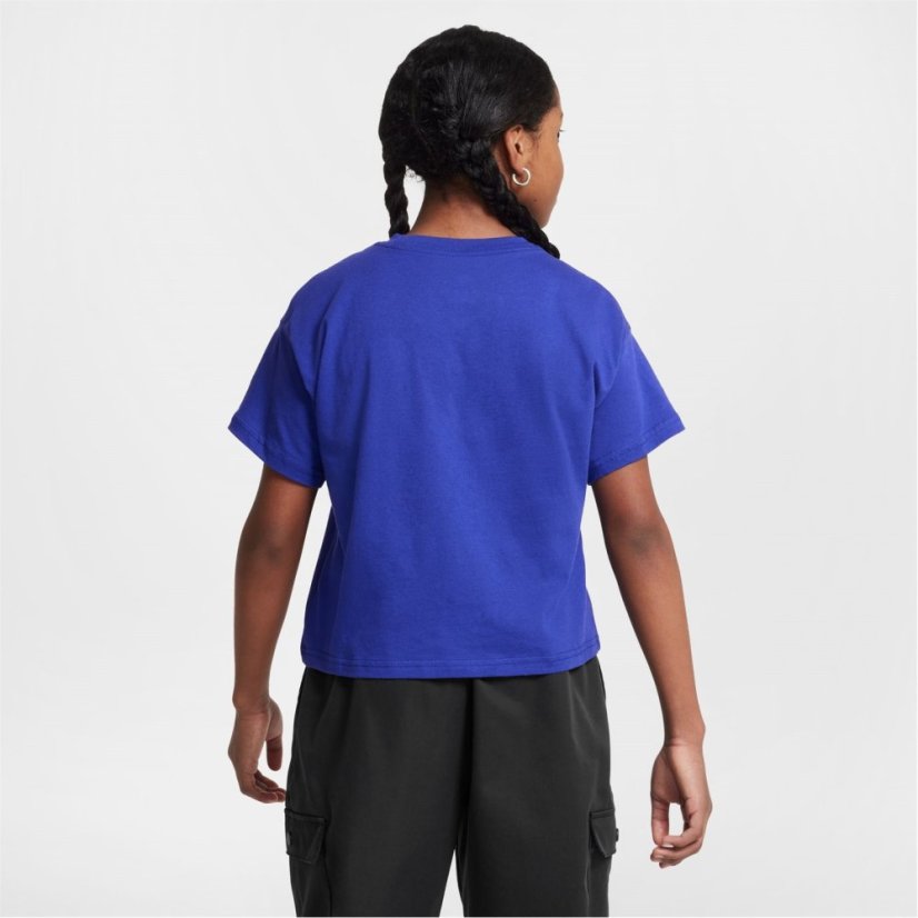 Nike Sportswear Big Kids' (Girls') T-Shirt Navy