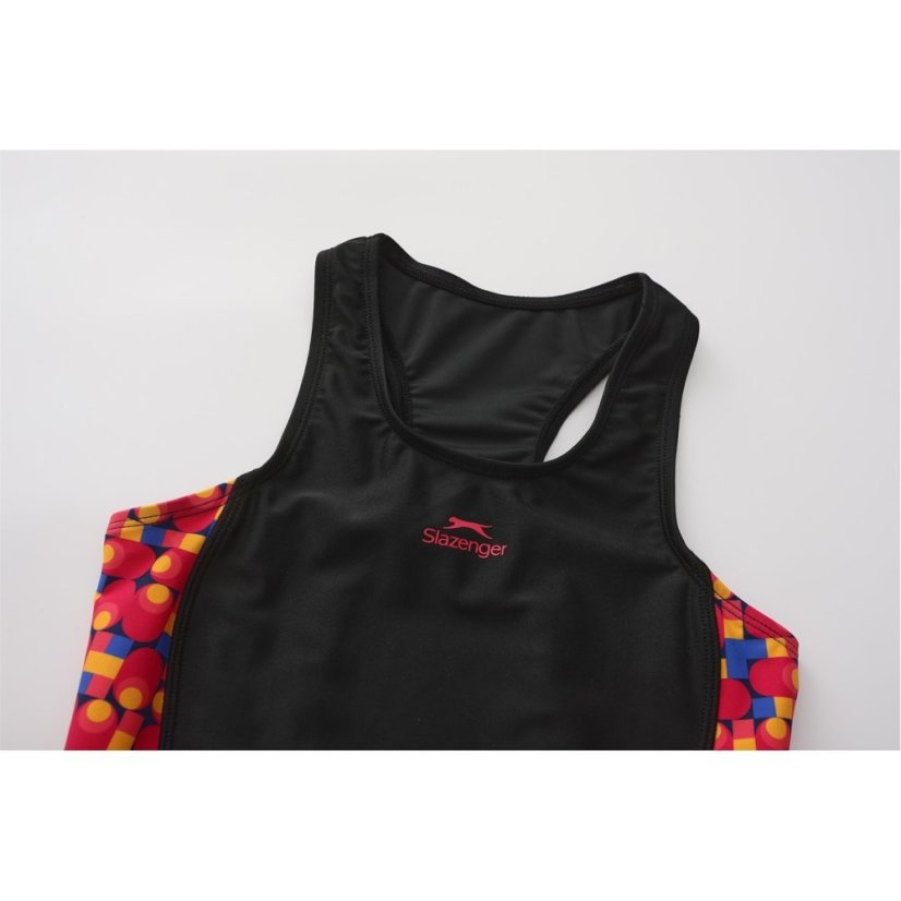 Slazenger PL Racerback Junior Girls Black/Green