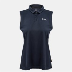Slazenger Sleeveless dámske polo tričko Navy