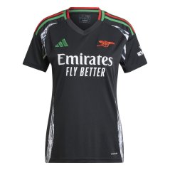 adidas Arsenal Away Shirt 2024 2025 Womens Black