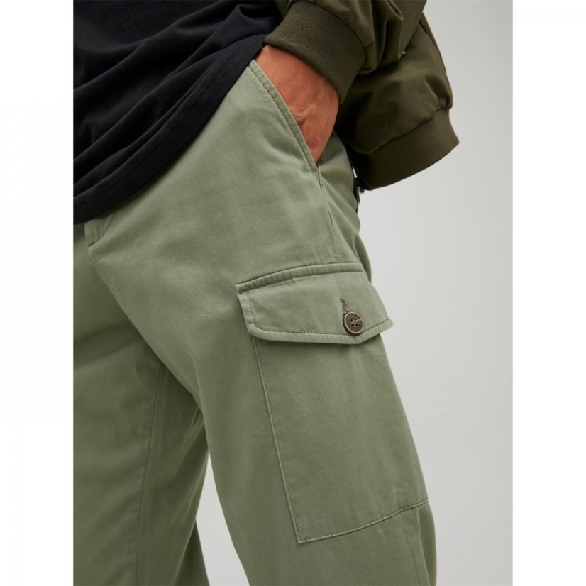 Jack and Jones Bowie Cargo Trousers Deep Green