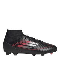 adidas F50 League Mid Firm/Multi-Ground Boots Juniors black/Iron met