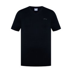 Slazenger V Neck pánske tričko Black