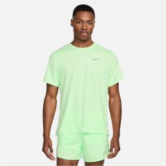 Nike DriFit Miler Running Top Mens Vapor Green