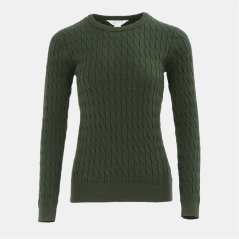 Miso Baby Cable Jumper Women Dark Green