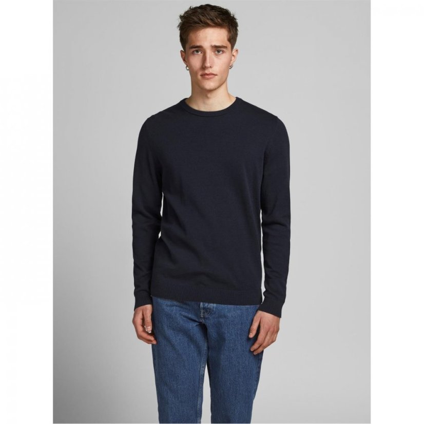 Jack and Jones Crew Neck Knit Sweater Navy Blazer