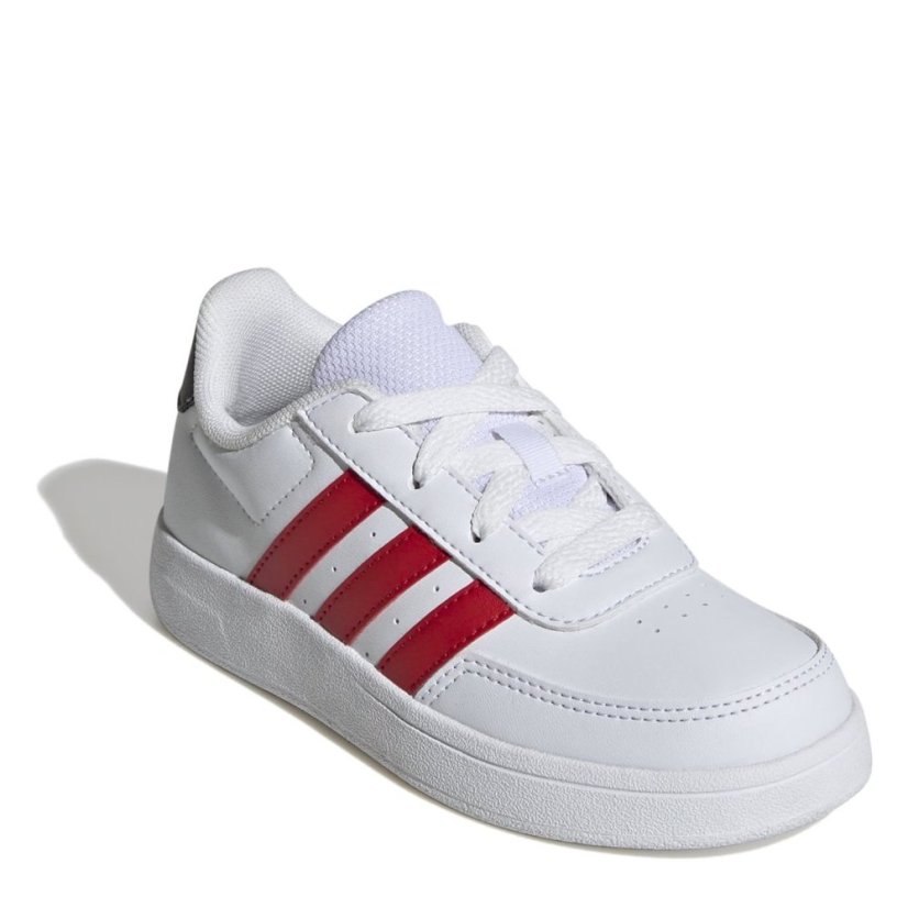 adidas Breaknet Lifestyle Court Lace Shoes White/Scarlet