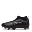 Puma Ultra Match+ Laceless Junior Firm Ground Football Boots Black/White